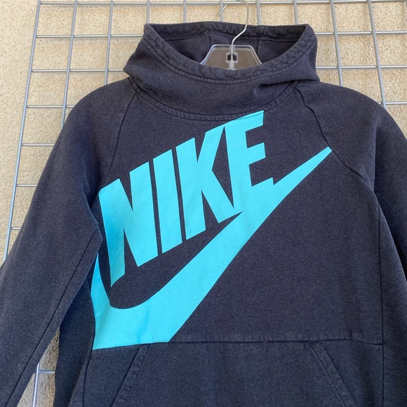 Junior's Nike Active Hoodie in Distressed Charcoal - Picture 3 of 5